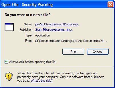 java update 13 run 2